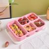 Lunch Box with Lid Five-Compartment Design Convenient Healthy Odorless Food Storage Containers for Snacks And Fruits