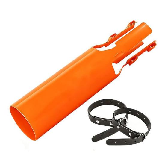 Leaf Blower Air Booster with 2 Straps Faster Outdoor Yard Cleanup Lawn Care Leaf Blower Airflow Amplifier Universal Leaf Blower Nozzle Attachment