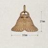 Brass Owl Bell Animal Statue Keychain Pendant Car Diy Gift Exquisite Pendant
