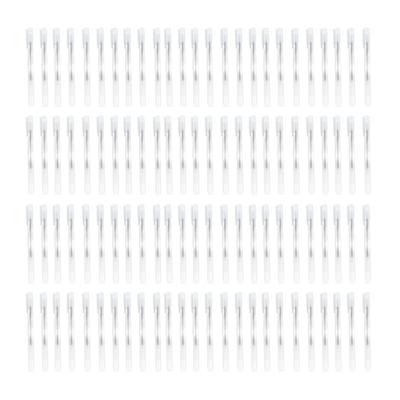 100pcs 0.5mm Gel Pen Fast Drying Smoothly Writing Black Ink Pens with Transparent Frosted Shell for