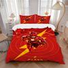 Set 3 piese Huse de pilotă cu supereroul Flash, 1 Husă de pilotă + 2 Fețe de pernă (Fără inserție), Imprimare de înaltă definiție pentru toate anotimpurile, Durabil yy251103058