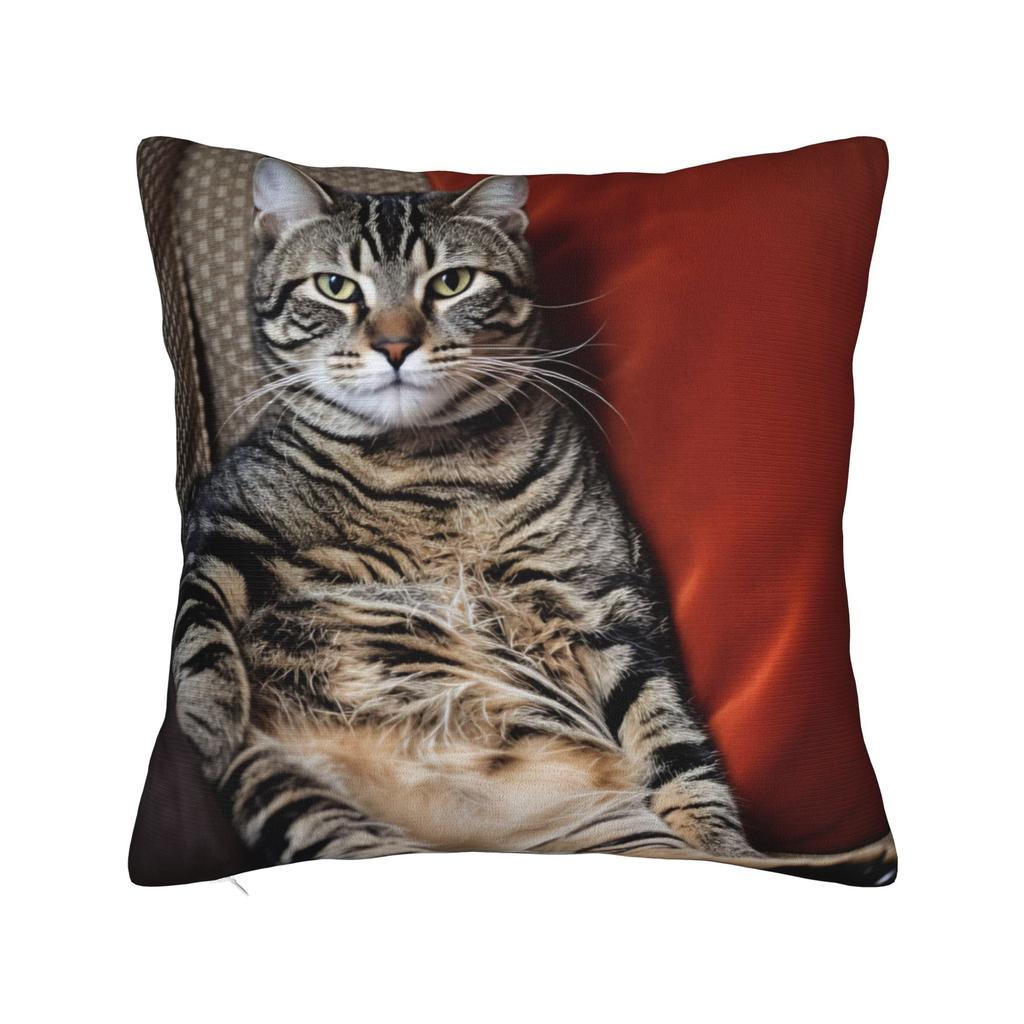 Cat Nap Artistic Design Pillow Case Kawaii Pillow Cover Comfy Pillowcases For Sofa Home Decor