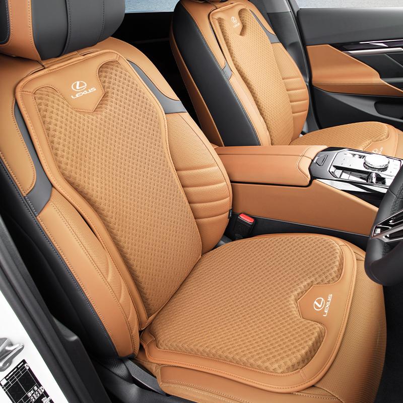 Car Seat Ice Silk Cushion Backrest Waist Pad Protector Cover Interior For Lexus CT200h ES250 ES300h IS250 IS200 GS300 GS460