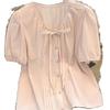 2026 New Plus Size Sweet Summer Chiffon Shirt for Women - Gentle Style, Age-Reducing, Loose Pleated Design