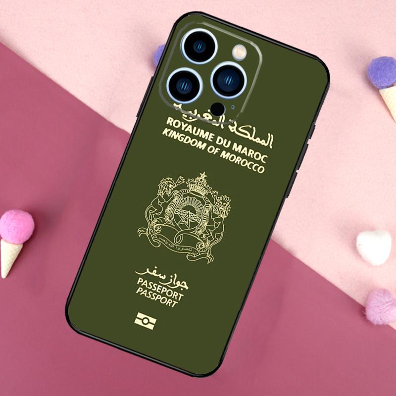 Morocco Flag Coat Of Arms Case For iPhone 15 16 Pro Max 11 12 13 Mini 14 15 Pro Max 15 Plus XR 16e Phone Back Cover