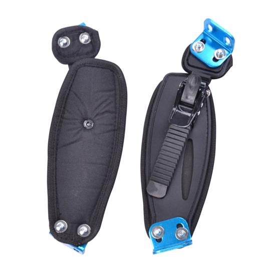 2ks držák na nohy nastavitelný horský černý univerzální skateboardový pásek pro sport