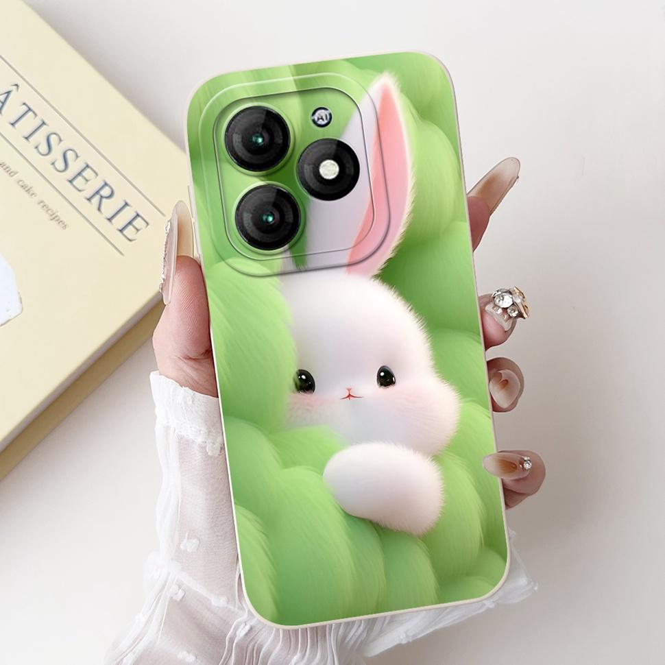 For Itel A70 A665L Case Soft Silicone Fashion Rabbit Phone Cover For Itel A 70 A70 Fundas ItelA70 Casing Shockproof Cover