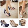 Elegant New Fashion Women's Heels With Bowknot Peep Toe For Princess Lolita Look Size 35-43