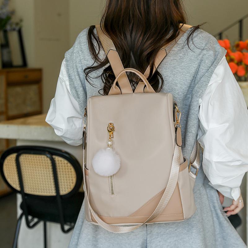 Backpack Women's Oxford Backpack Large Capacity Anti-theft Travel Schoolbag