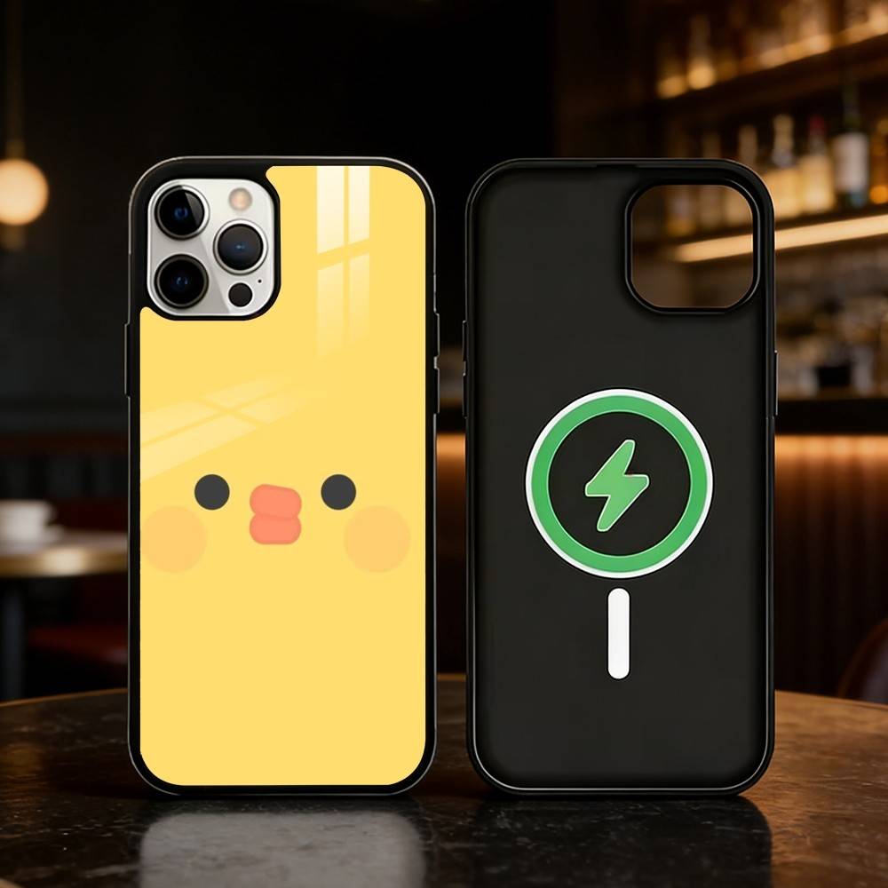 Yellow Duck Cute Phone Case For iPhone 17/16/15/14/13/12/Plus/Pro/Max for Magnetic Wireless Charging
