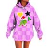 Ladies' Loose Comfortable Casual Fashionable Christmas Print Hooded Sweatshirt