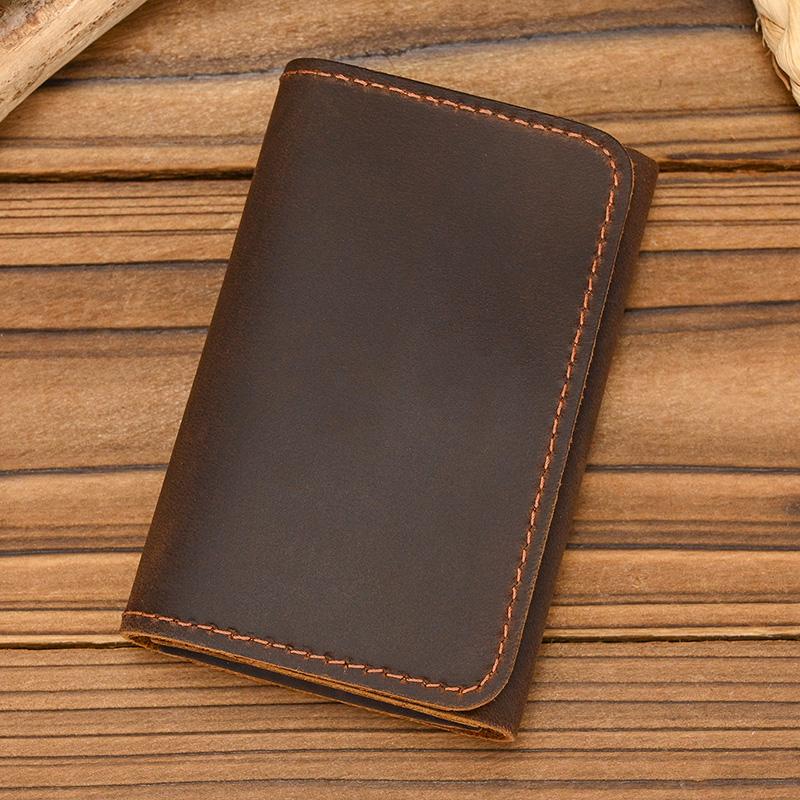 New Style Men Women Leather Coin Purse Clip Wallet For Cards Coins Real Cowhide Men's Small Purse Card Holder Clip Purse Wallets