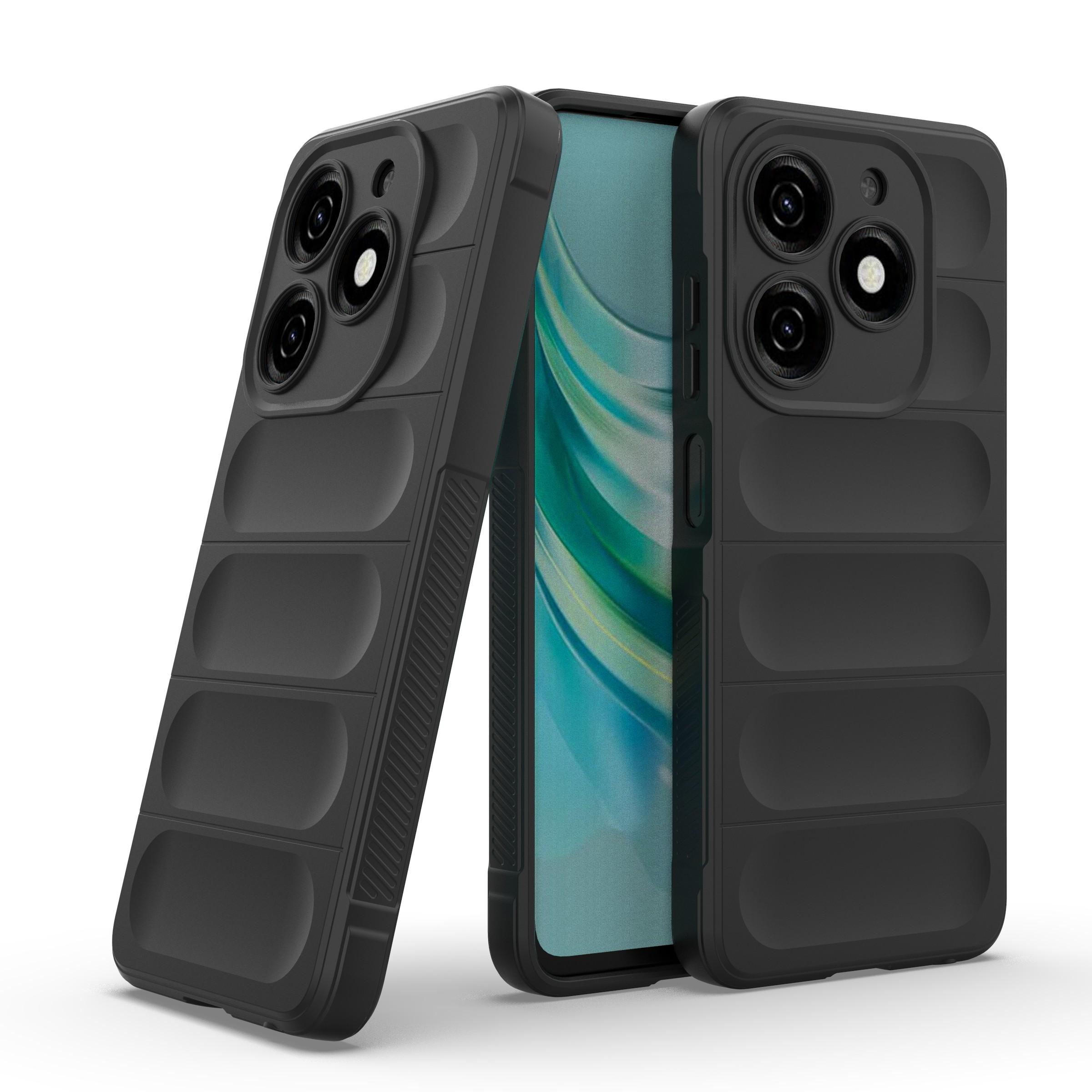 

For TECNO Spark 20 Case Drop-Resistant TPU Phone Back Shell Dark Grey