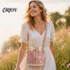 Soft Slouchy Drawstring Purse Denim Crochet Bucket Bag, Crossbody Bag with Daisy Embroidery, Versatile Weekend Casual Boho Shoulder for Women
