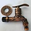 Antique Bronze Washing Machine Decorative Outdoor Faucet , Vintage Garden Bibcock Tap Wall Mounted Mop Faucet Zine Alloy