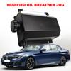 2L Radiator Coolant Overflow Bottle Aluminum Alloy Radiator Overflow Coolant Can Universal Polished Reservoir Car Accessories