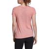 Adidas Comfortable Versatile Round Neck Short Sleeve T-Shirt Women Tops Pink FL4196