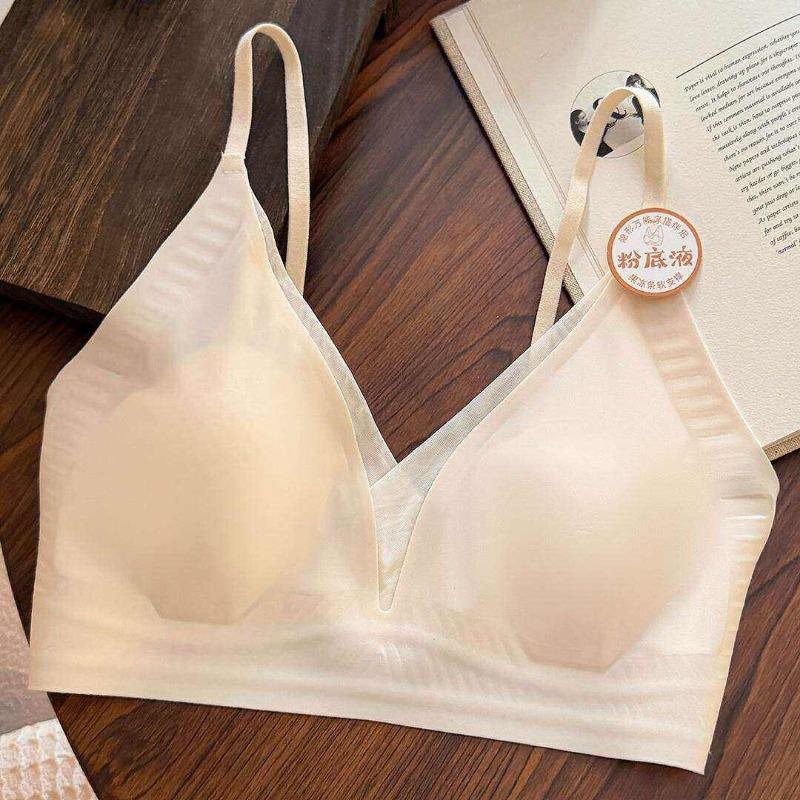 Seamless Wireless Cat Paw Cup Comfortable Gathering Anti Sag Women Bra