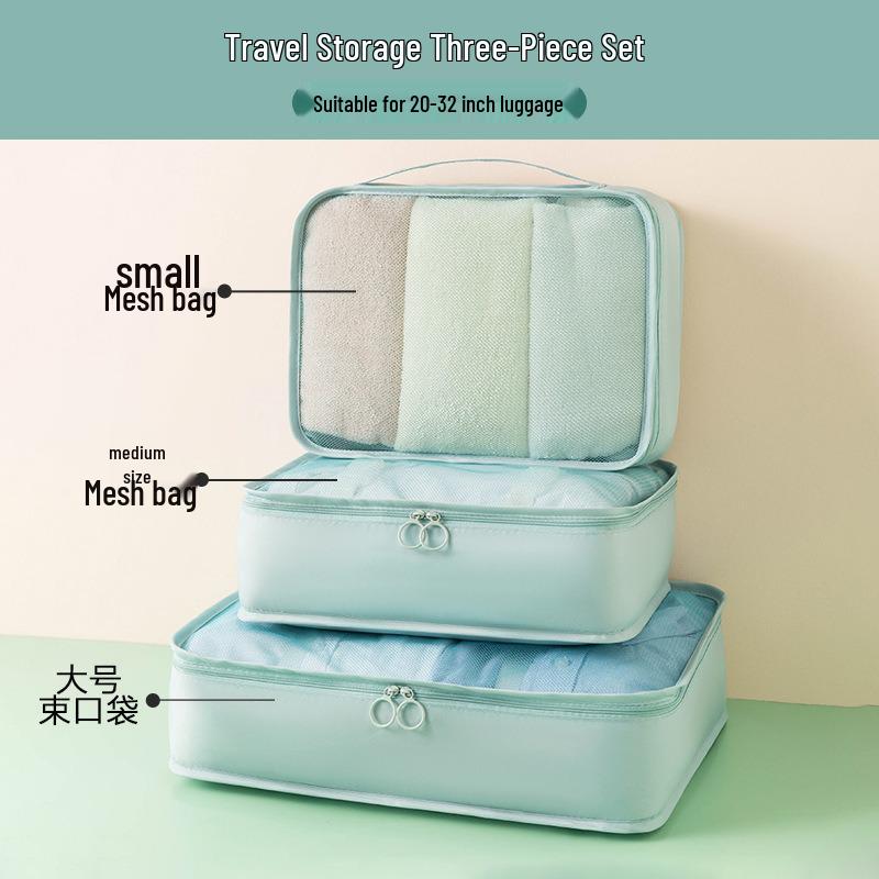 6-8 Piece Travel Storage and Organizer Bag Set for Clothes and Underwear