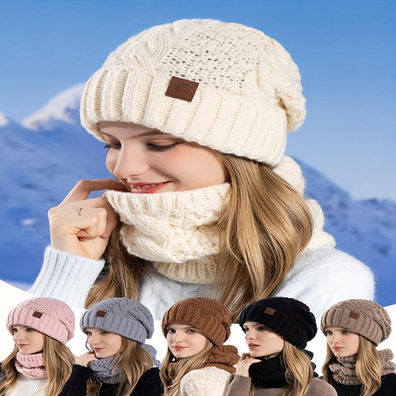 Winter Warm Hat and Scarf Set, Unisex Cold-Resistant Ear Protector, Winter Warmth, Winter Fashion