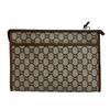 GUCCI Gucci Plus Vintage GG pattern PVC Clutch bag Brown PVC Used