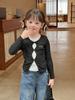 Girls' Cotton Faux Layered Polka Dot Long Sleeve T-Shirt - Autumn Style