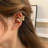 Golden 3D Butterfly Ear Cuff - Exquisite Zirconia No-Piercing Earring