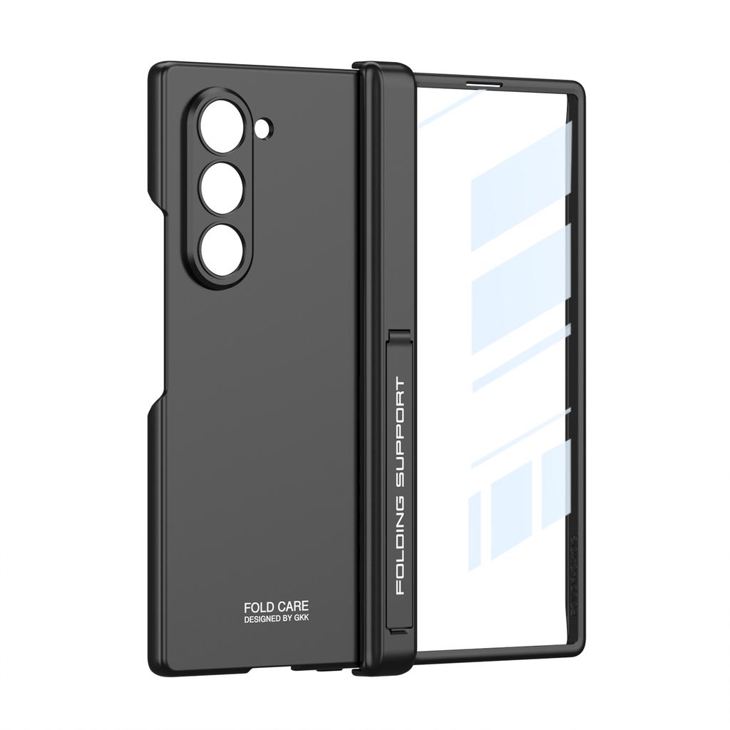 Magnetic Hinge Protection Hard PC Phone Cover for Samsung Galaxy Z Fold 6 Case Shockproof with Screen Protector Bracket