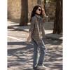 Demana Women's Winter Tweed Shirt Jacket