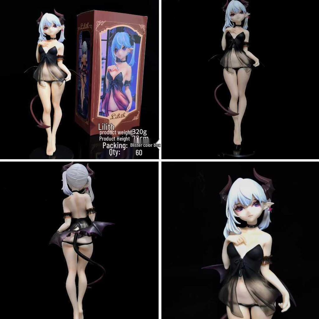 Little Devil Lilith Figure with Follow-Me Eyes - Sexy Two-Dimensional Beauty