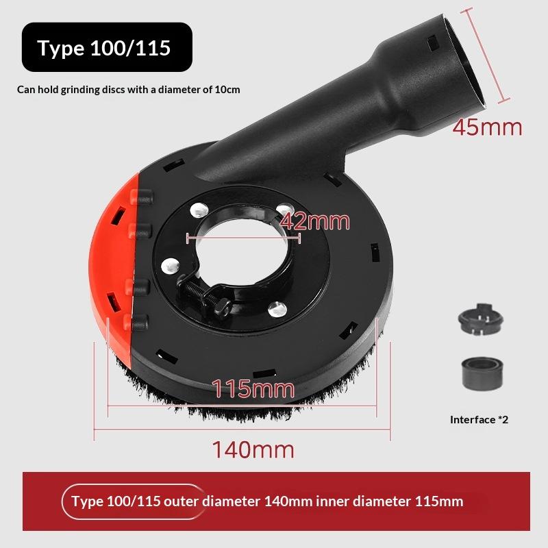 Corner Grinder Dust Protective Collection Cover Durable ABS Material Polishing Accessory Easy to Install for Metal Grinding Wood Sanding Jobs