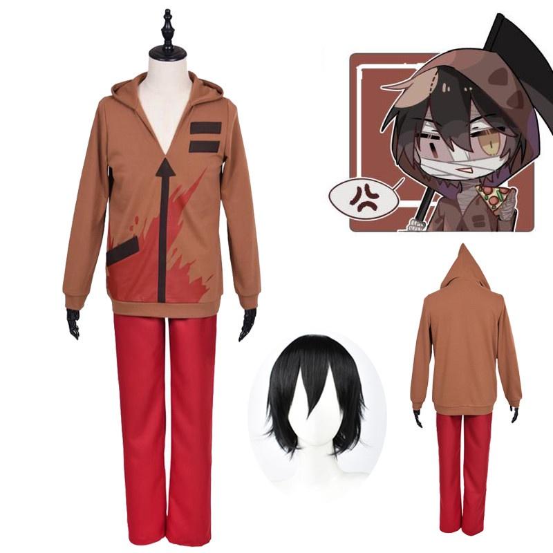 Exquisite Adults Mens Angels Of Death Isaac Foster Wigs Zack Hoodie Jacket Pants Costume