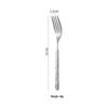 Gold-Plated Western Cutlery Set: Ice Crack Pattern Stainless Steel Fork, Knife, Spoon - Five Pieces.