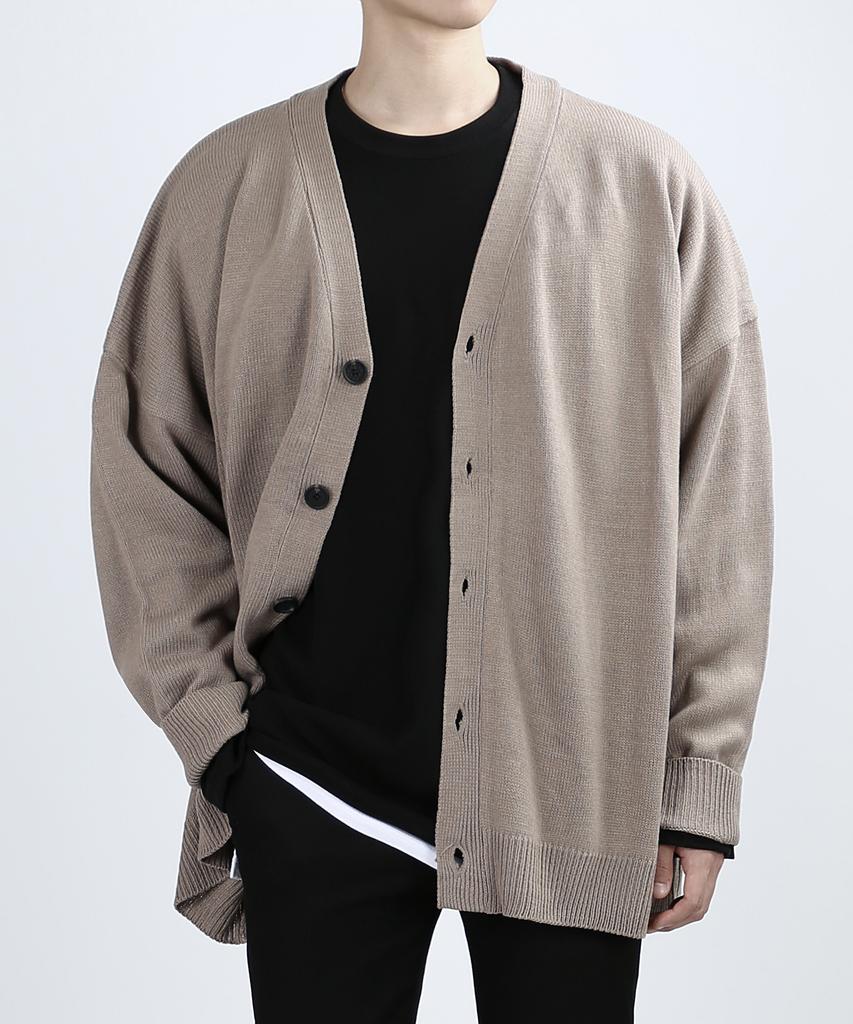 Veryvain Overing Smart Cardigan (Sand Beige)