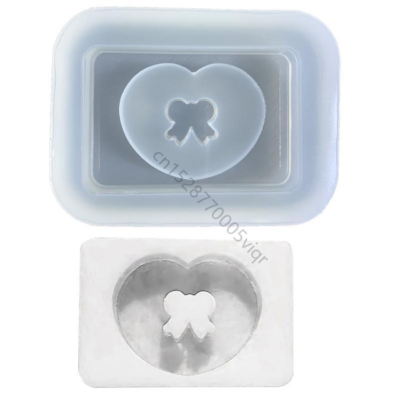 Diy Epoxy Angel Bear Bowknot Mould Pendant Silicone Ornament Mold AXYD