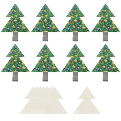 8 Stück Weihnachtsbaum Klebehaken Edelstahl Stanzfreier Haken Küchenzubehör