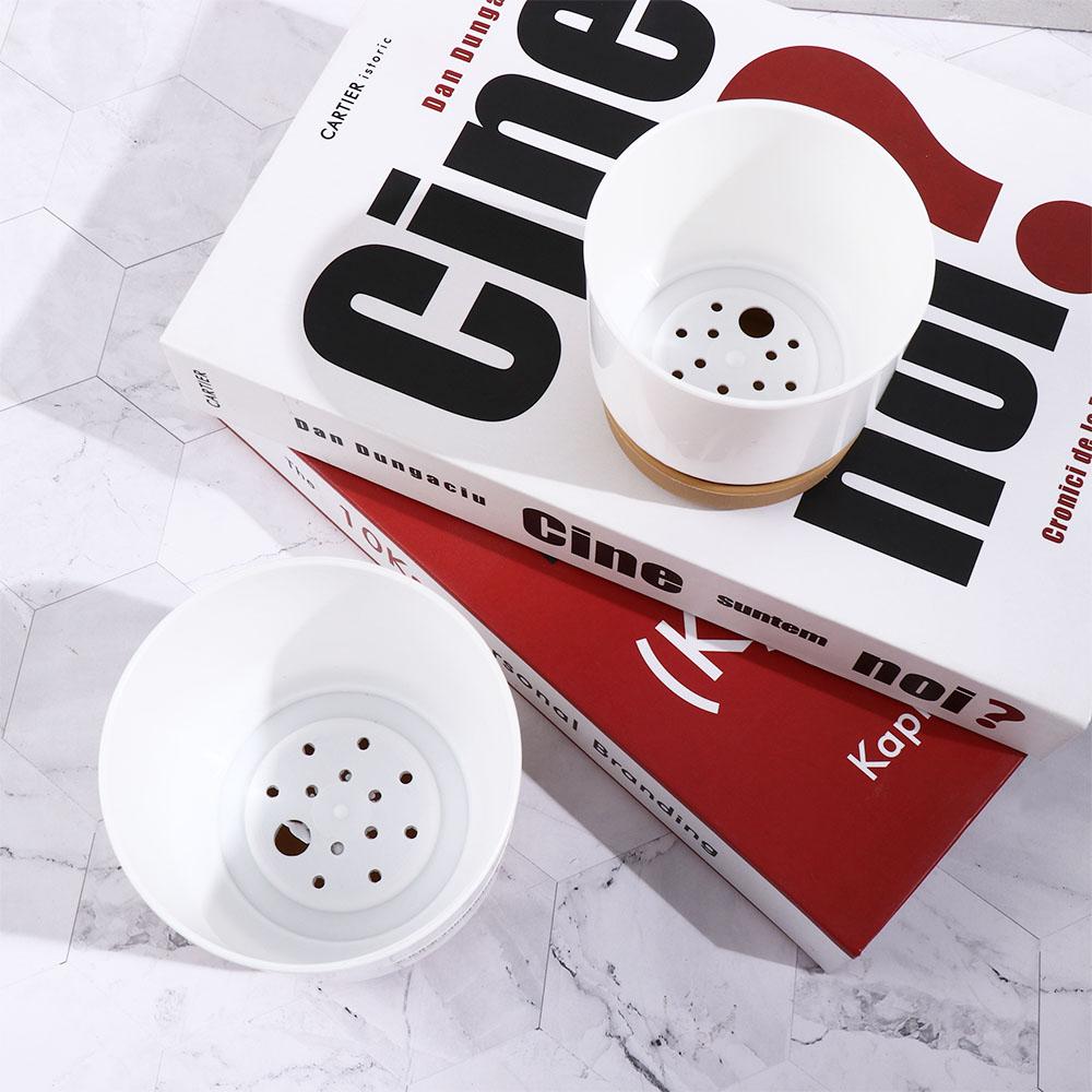 Double-layer Round INS Style Flowerpot Flower Planter Succulent Planter Pot Garden Supplies