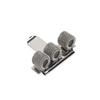 New Office School Supplies Single/Double/Triple Hole Metal Spring Pen Holder with Pocket Clip Teacher Uniform Pen Holder