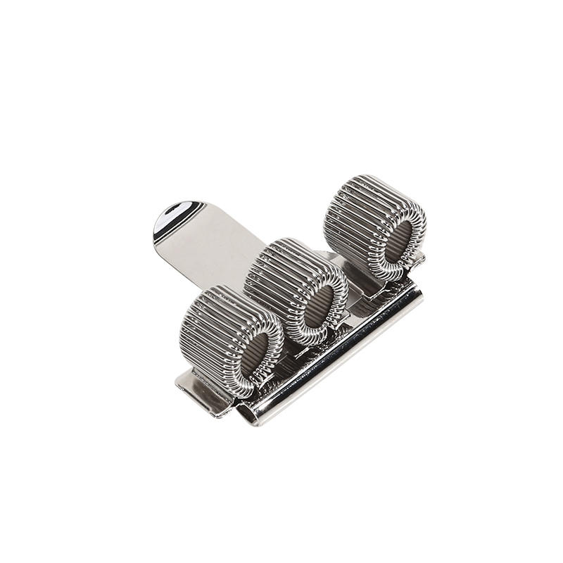 New Office School Supplies Single/Double/Triple Hole Metal Spring Pen Holder with Pocket Clip Teacher Uniform Pen Holder