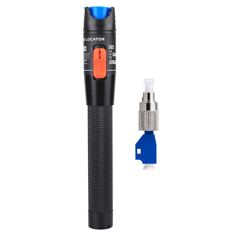 5mW Fiber Optic Red Light Fault Detector Pen with Pigtail Patch Cord, 5 Km Range