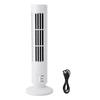 Mini Tower Fan Bladeless Desk Fan Quiet Cooling, White, 6x33cm