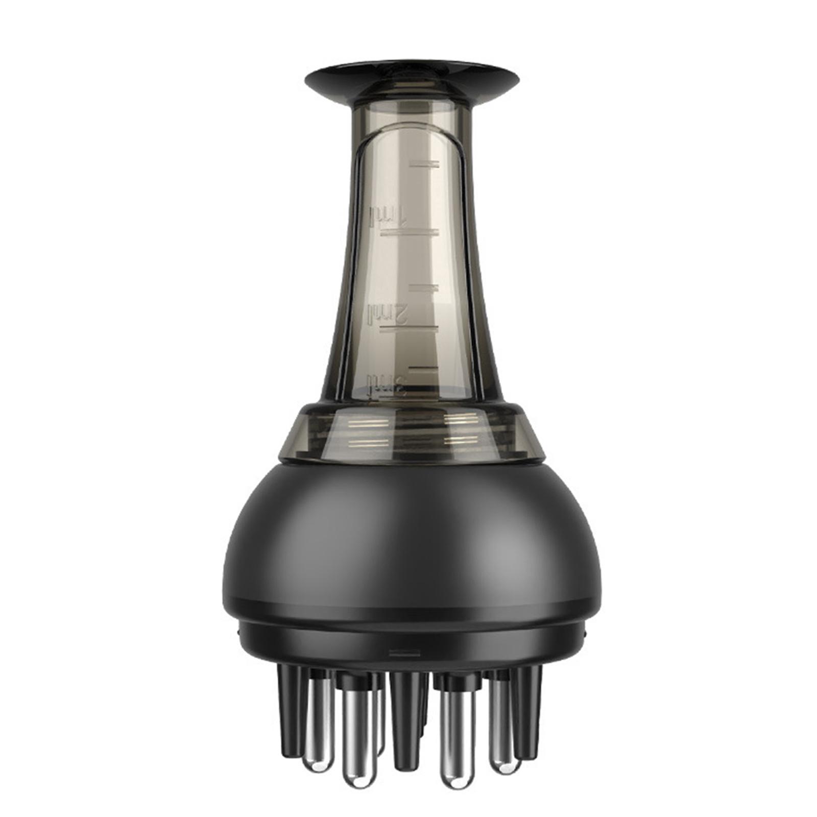 

Мини-массажная расческа для ухода за волосами, наносите эфирное масло и стимулируйте здоровье кожи головы чёрный