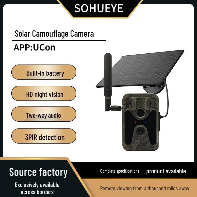 

4G Wireless Camouflage Trail Camera with Infrared Night Vision and Waterproof Design for Wildlife Monitoring and Hunting 4G EU/AU