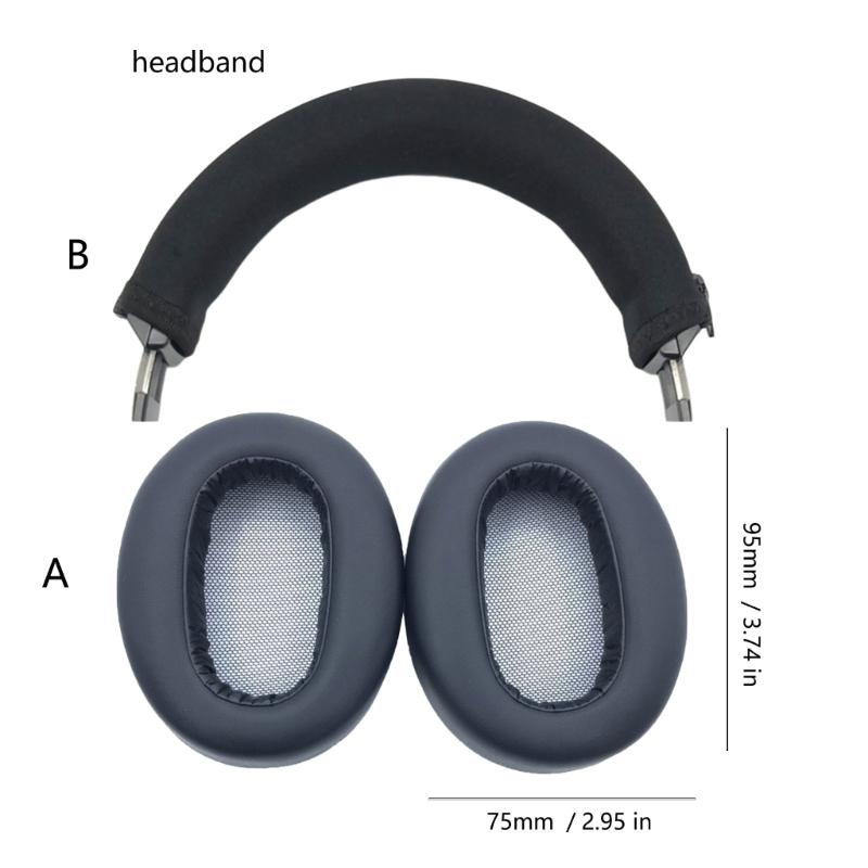 Soft Sponge Ear Cushion Earpads for MDR-1AM2 Headphone Replacement Head Beam Sleeve Headband Cover