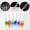 Ink Pen Easy Clean Writing Bright Color Student Gift Glass Pen for Home
