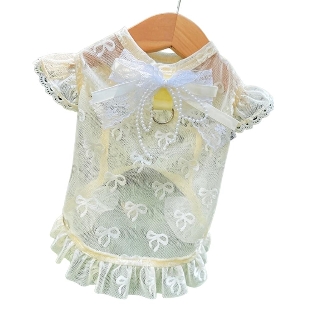 Hollow Out Anti Mosquito Bite Dog Vest UV Protection Anti Shedding Pet Clothing  Outdoor