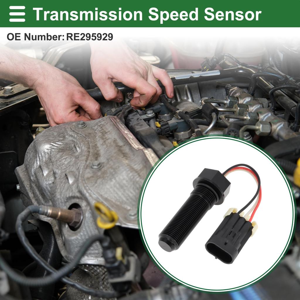 ABSOPRO Transmission Speed Sensor for John Deere 5076E Part VSS Gearbox Speed Sensor 1-Piece Heavy-Duty 2014, Number RE295929,