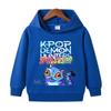 Kpop Demon Hunter Hoodies Girls Boys Anime Rumi Mira Zoey Sweatshirt Kids Spring Autumn Pullover Long Sleeves Children Clothes