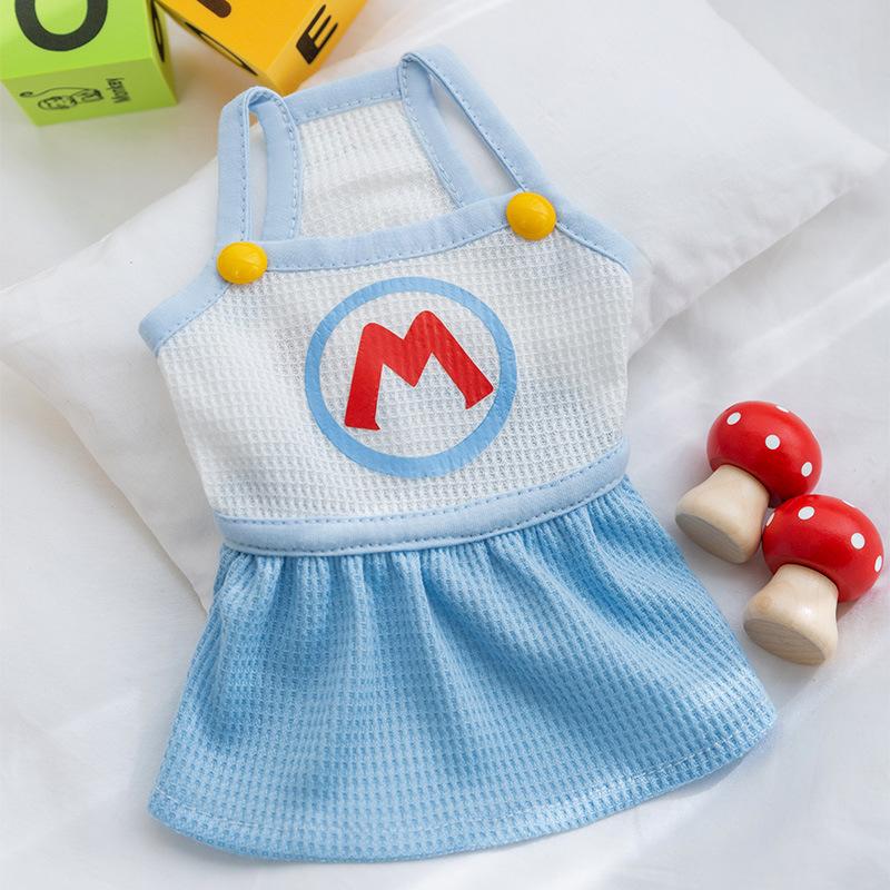 

Весна и лето Новая многогранная юбка для собак серии Player, жилет для кошек, двуногий плюшевый мишка, одежда для собак XXL