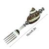 Shell Dinner Fork Natural Conch Shell Handle Shell Shape Stir Spoons Stainless Steel Retro Sugar Spoon For Stirring Coffee